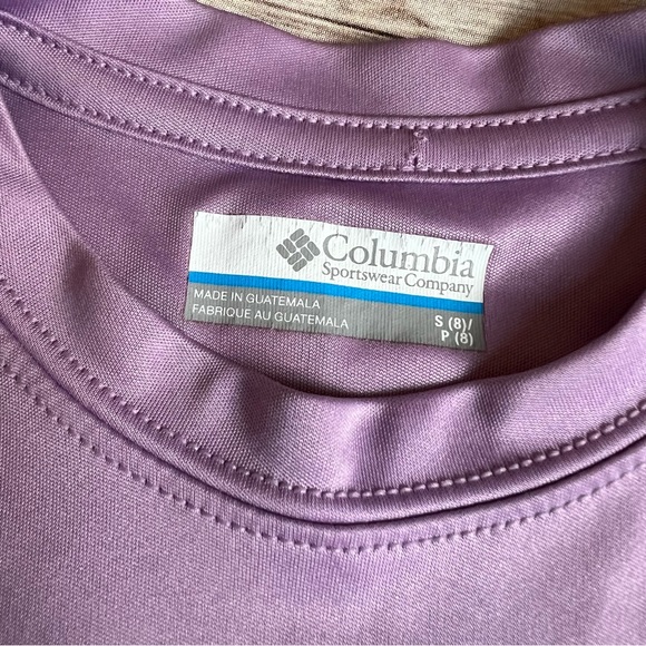 Columbia Kids Skylight Cave Purple Tee S (8) - Picture 7 of 8